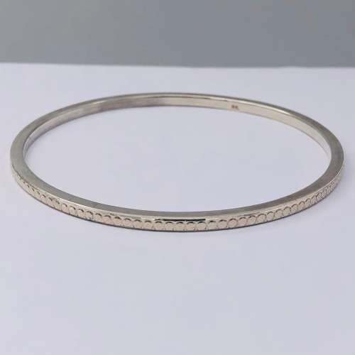 *PURE SILVER SCALED BANGLE * BEAUTIFUL GIFT!!