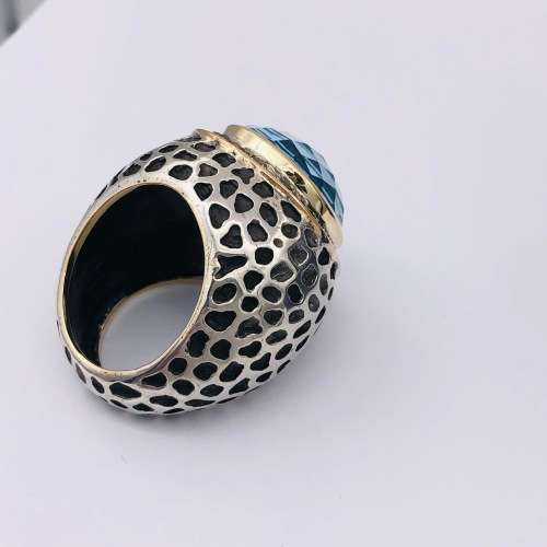 *18CT GOLD DIAMOND & AQUAMARINE RING* 0.64CT DIAMONDS!