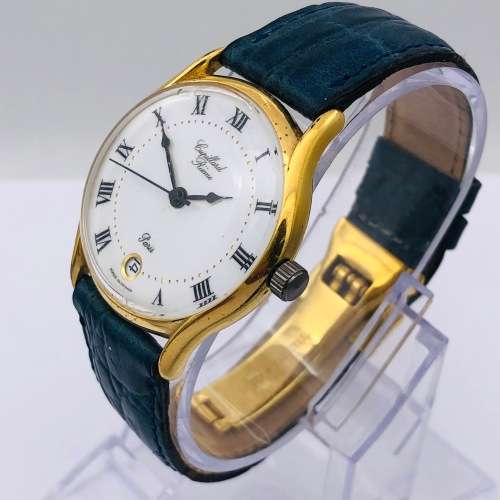 *CUPILLARD RIEME GOLD MANUAL WIND WATCH* FRENCH MOVEMENT!