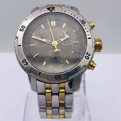 *TISSOT TWO-TONE CHRONOGRAPH* EXCELLENT TIMEPIECE!