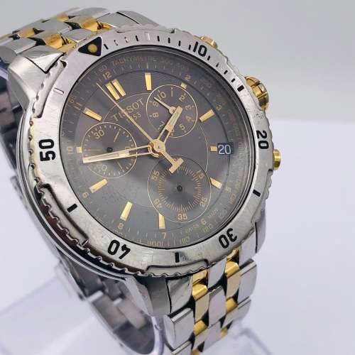 *TISSOT TWO-TONE CHRONOGRAPH* EXCELLENT TIMEPIECE!