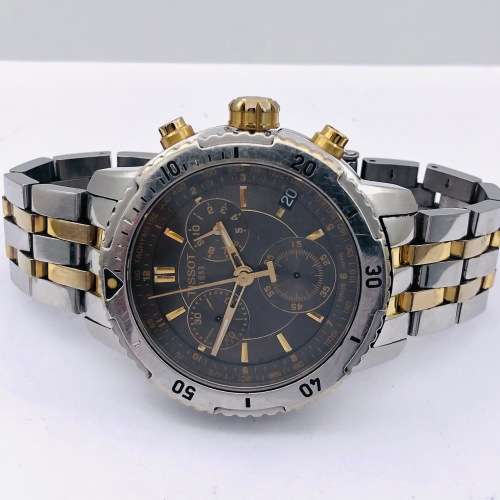 *TISSOT TWO-TONE CHRONOGRAPH* EXCELLENT TIMEPIECE!