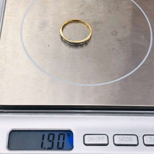 *SOLID GOLD DIAMOND ETERNITY RING* 0.10CT OF DIAMONDS!