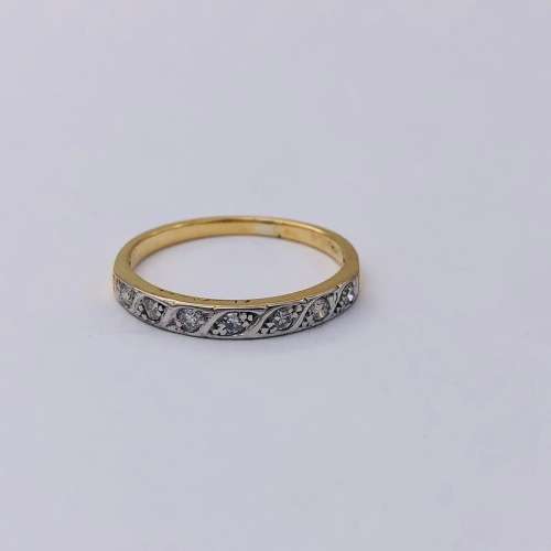 *SOLID GOLD DIAMOND ETERNITY RING* 0.10CT OF DIAMONDS!
