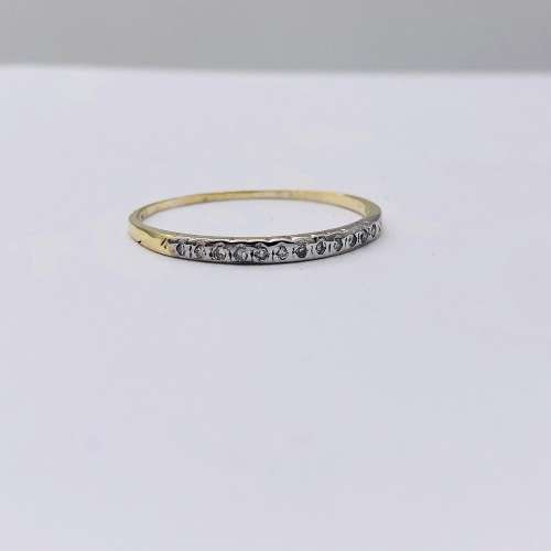 *SOLID GOLD DIAMOND ETERNITY RING* R1 BIDS!
