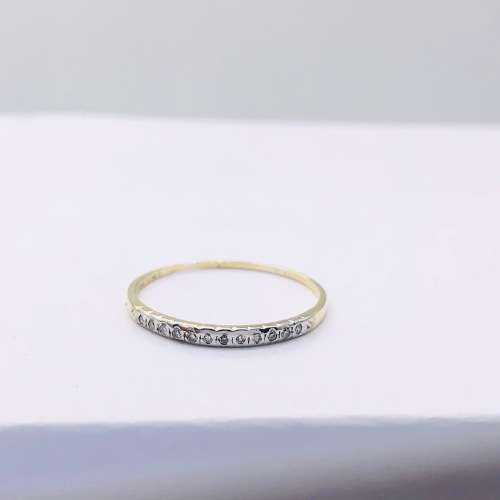 *SOLID GOLD DIAMOND ETERNITY RING* R1 BIDS!