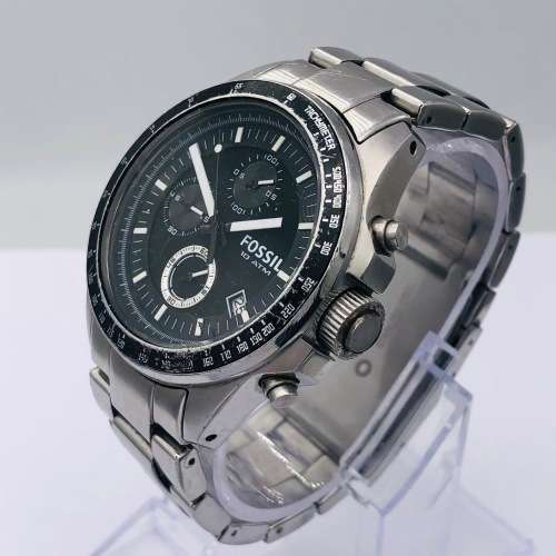 *FOSSIL MENS BLACK CHRONO WATCH* R1 BIDS!