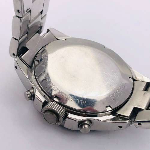 *FOSSIL MENS BLACK CHRONO WATCH* R1 BIDS!