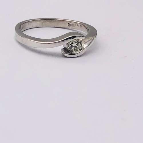 *9CT WHITE GOLD 0.30CT DIAMOND RING* R1 BIDS!