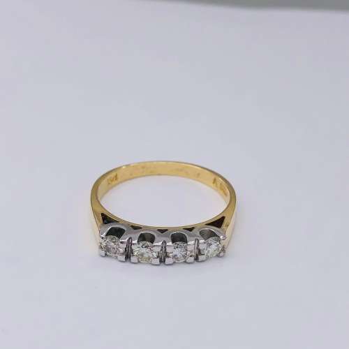 *18CT 4 DIAMOND ETERNITY RING* 0.36CT OF DIAMONDS!