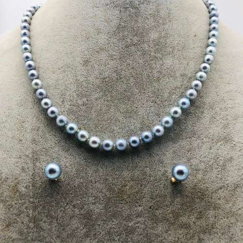 *SHANGHAI PEARL NECKLACE & EARRING SET!* STUNNING INVESTMENT!