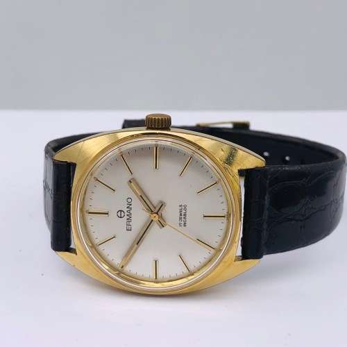 *ERMANO 17 JEWELS INCABLOC AUTO WATCH* SEE DESCRIPTION!
