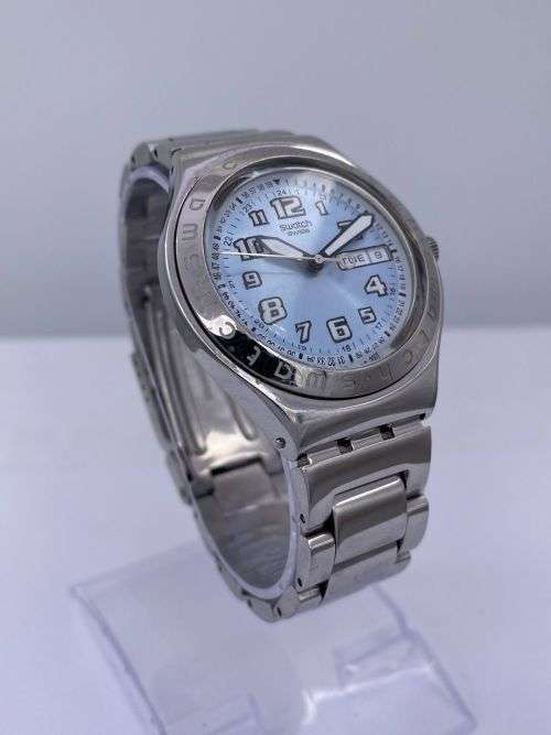 *SWATCH IRONY DAY-DATE WATCH*R1 BIDS!