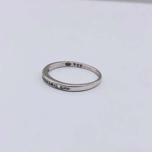 *WHITE GOLD BAGUETTE DIAMOND ETERNITY RING* R1 BIDS