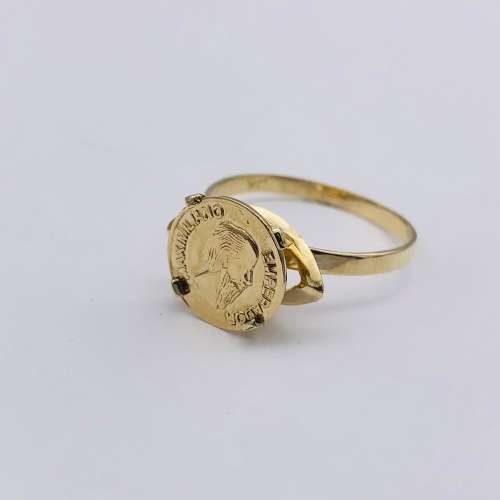 *SOLID 9CT GOLD COIN SIGNET RING* R1 BIDS!