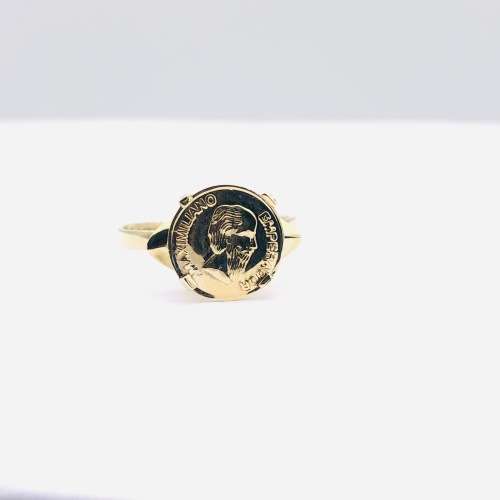 *SOLID 9CT GOLD COIN SIGNET RING* R1 BIDS!