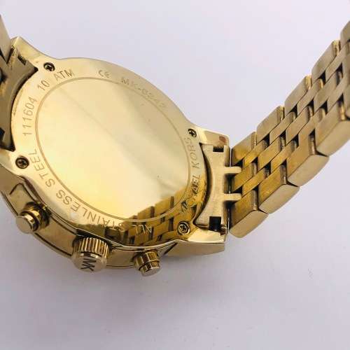 *MICHAEL KORS LADIES GOLD CHRONOGRAPH WATCH* R1 BIDS