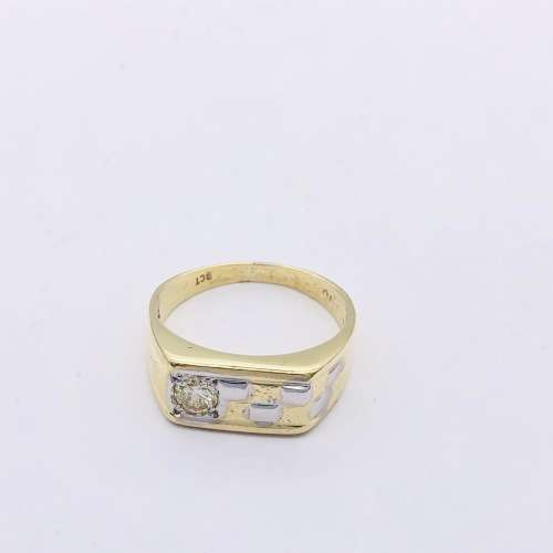 *0.17CT GOLD CHECKERED DIAMOND RING* R1 BIDS!