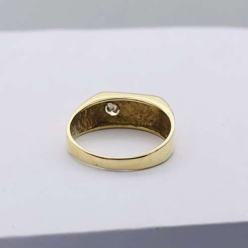 *0.17CT GOLD CHECKERED DIAMOND RING* R1 BIDS!