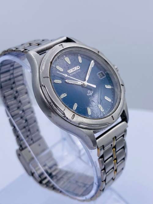 *SEIKO KINETIC SQ50 STEEL WATCH* R1 BIDS