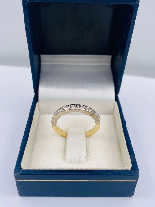 *18CT CHUNKY DIAMOND ETERNITY RING* R1 BIDS!
