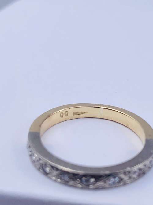 *18CT CHUNKY DIAMOND ETERNITY RING* R1 BIDS!