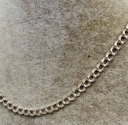 *SOLID SILVER DUAL CHAIN NECKLACE* R1 BIDS!