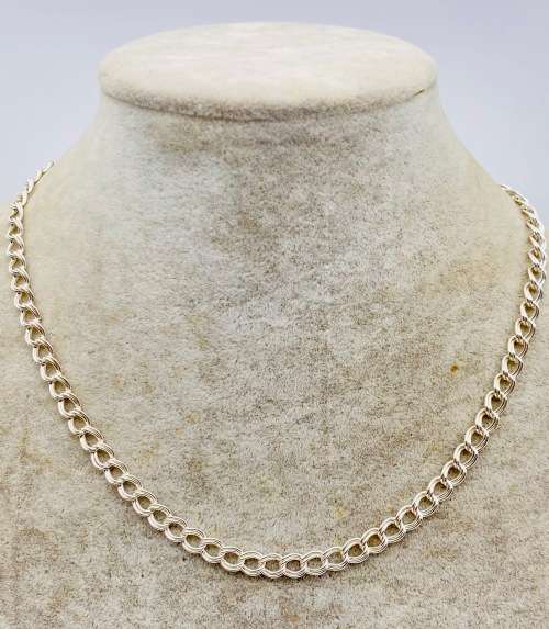 *SOLID SILVER DUAL CHAIN NECKLACE* R1 BIDS!