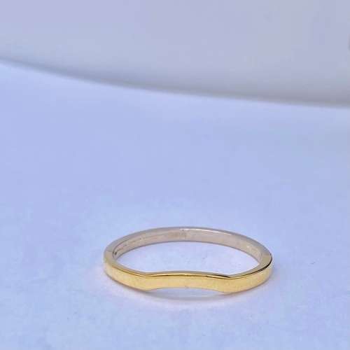 *SOLID GOLD TWO-TONE HORSESHOE RING* R1 BIDS!!!