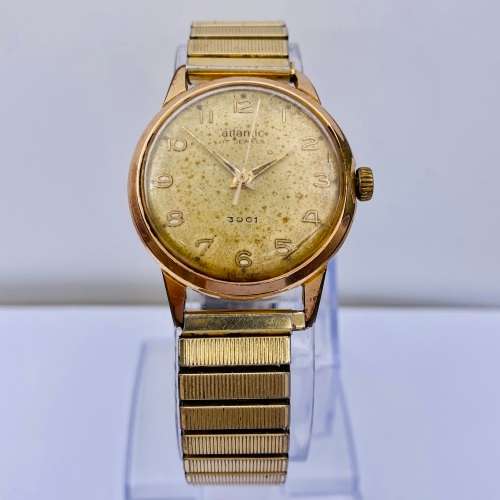 *ATLANTIC 3001 MENS SWISS 17 JEWELS WATCH* R1 BIDS