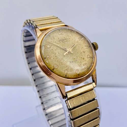 *ATLANTIC 3001 MENS SWISS 17 JEWELS WATCH* R1 BIDS
