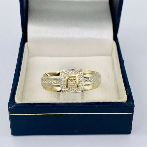 *BEAUTIFUL TWO-TONE DUAL BAND RING* R1 BIDS!!!