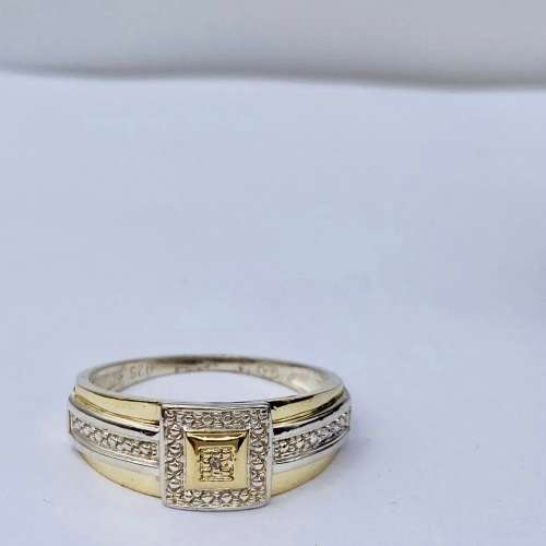 *BEAUTIFUL TWO-TONE DUAL BAND RING* R1 BIDS!!!