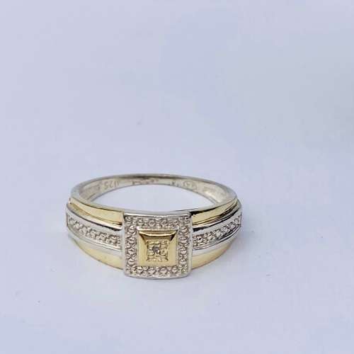 *BEAUTIFUL TWO-TONE DUAL BAND RING* R1 BIDS!!!