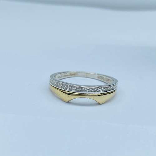 *9CT GOLD TWO-TONE CROWN RING* R1 BIDS!!!