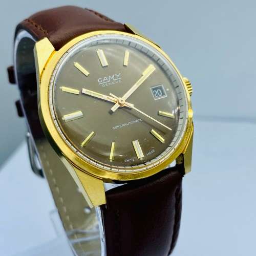 *CAMY GENEVE SUPERAUTOMATIC DATE WATCH* NEW OLD STOCK!