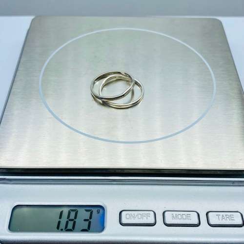 *DUAL SOLID SILVER BANDS - LOT OF 2!!!*