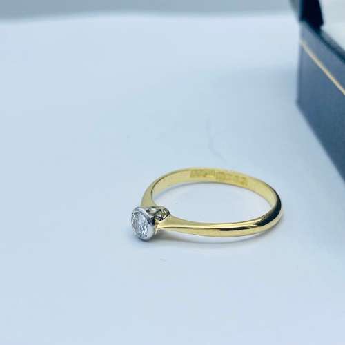 *0.25CT DIAMOND SOLITAIRE RING* 18K GOLD!