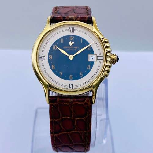 *RAYMOND WEIL GENEVE GOLD PLATED MENS WATCH* R1 BIDS