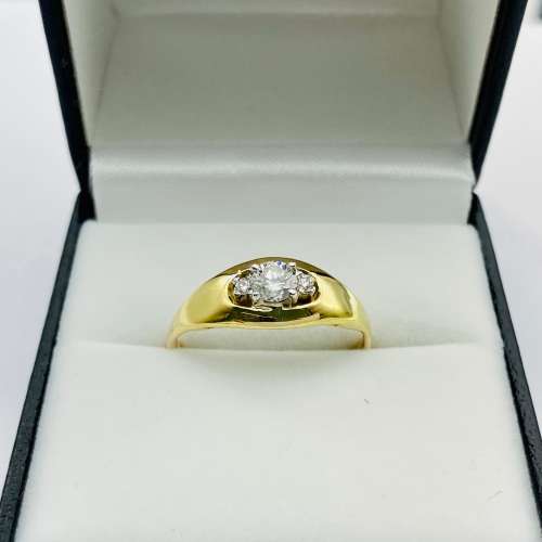 *0.50CT INVESTMENT DIAMOND TRINITY RING* 18K GOLD!