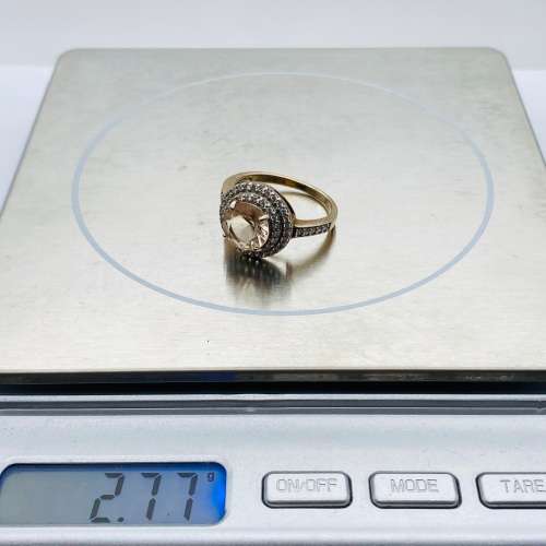 *DOUBLE HALO ROSE GOLD SILVER CUBIC RING* R1 BIDS!!!