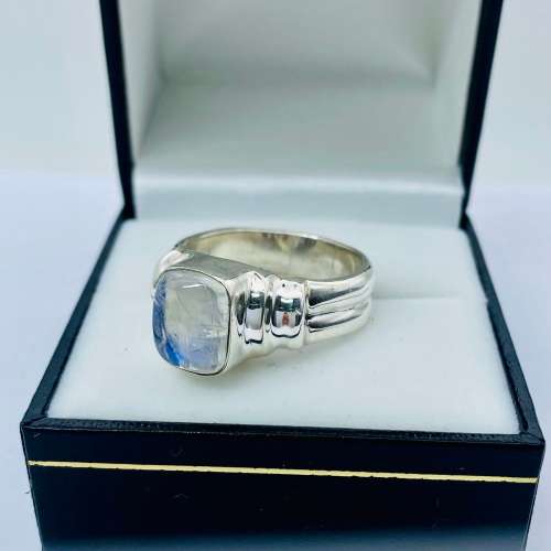 *SILVER LARGE OPAL INDEX RING* R1 BIDS!!!