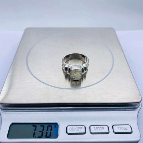 *SILVER LARGE OPAL INDEX RING* R1 BIDS!!!