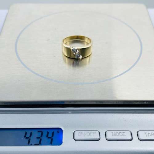 *SOLID YELLOW GOLD DUAL DIAMOND RING* R1 BIDS!!!