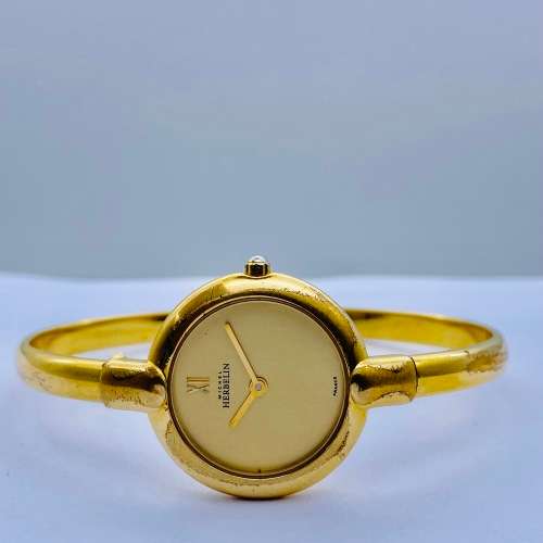 *MICHEL HERBELIN LADIES GOLD BANGLE WATCH* BID FROM R1