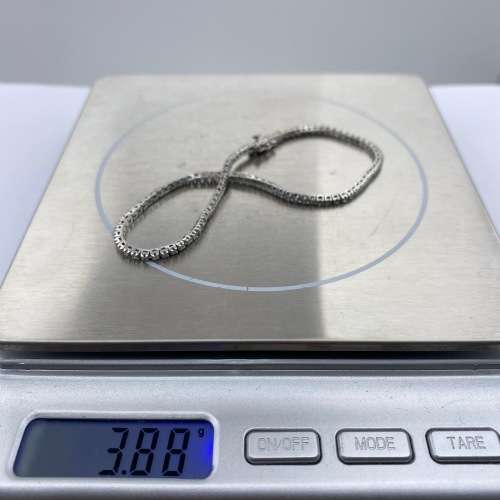 *WHITE GOLD & DIAMOND TENNIS BRACELET* BEAUTIFULLY MADE!