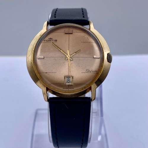 *FORTIS SKYLARK ROSE GOLD SWISS WATCH* R1 BIDS!