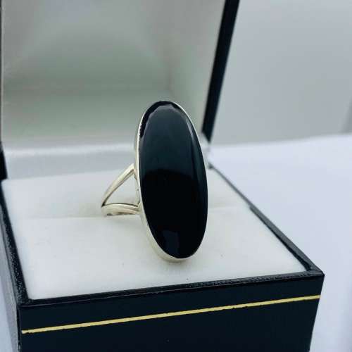 *SOLID SILVER & BLACK ONYX RING* R1 BIDS!!!