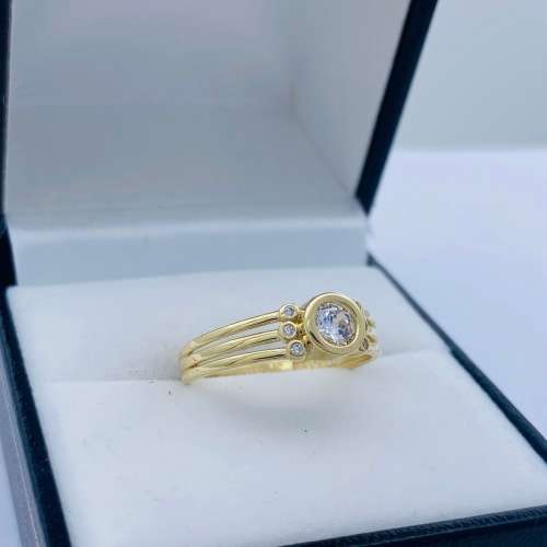 *YELLOW GOLD DIAMOND CYCLOPS RING* R1 BIDS!