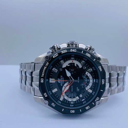 *CASIO EDIFICE BLACK SPORT CHRONOGRAPH* R1 BIDS!